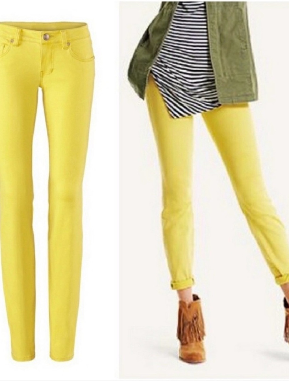 Cabi citron. style #5084 Yellow Jean